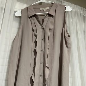 Loft sleeveless dress shirt